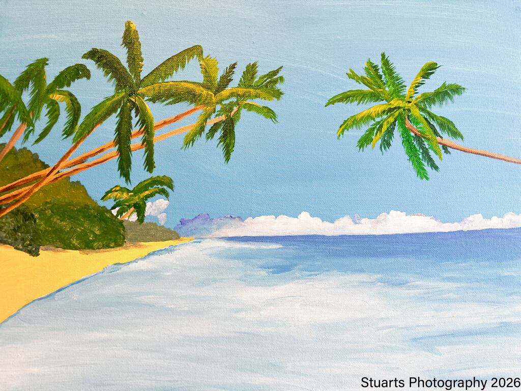 Tropical island (acrylic painting) by stuart46