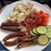 Eating alfresco. 