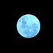 A blue moon farewells autumn