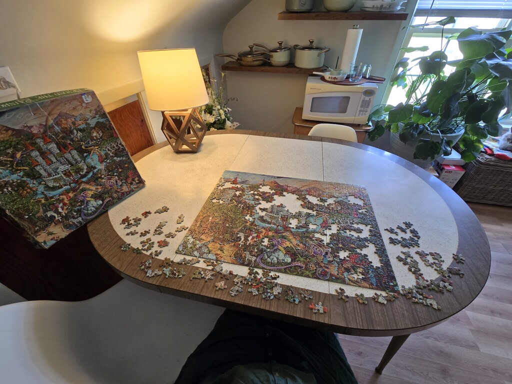New table = puzzle time.  by aelanirtak88