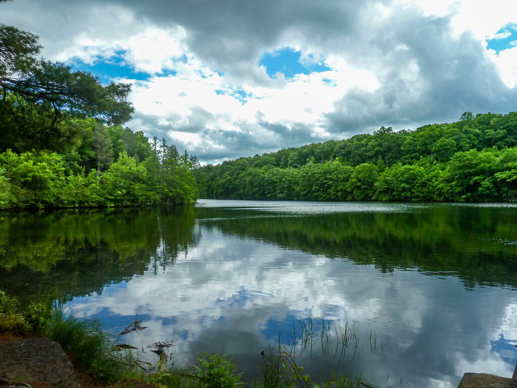 Dramatic skies and calm water at the Reservoir. by batfish