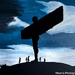 Angel of the North (acrylic painting)