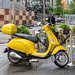 Yellow Vespa