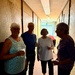 In the tornado shelter at the apartment building near by.