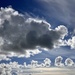 Backlit clouds
