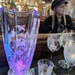 Engraved glass bee