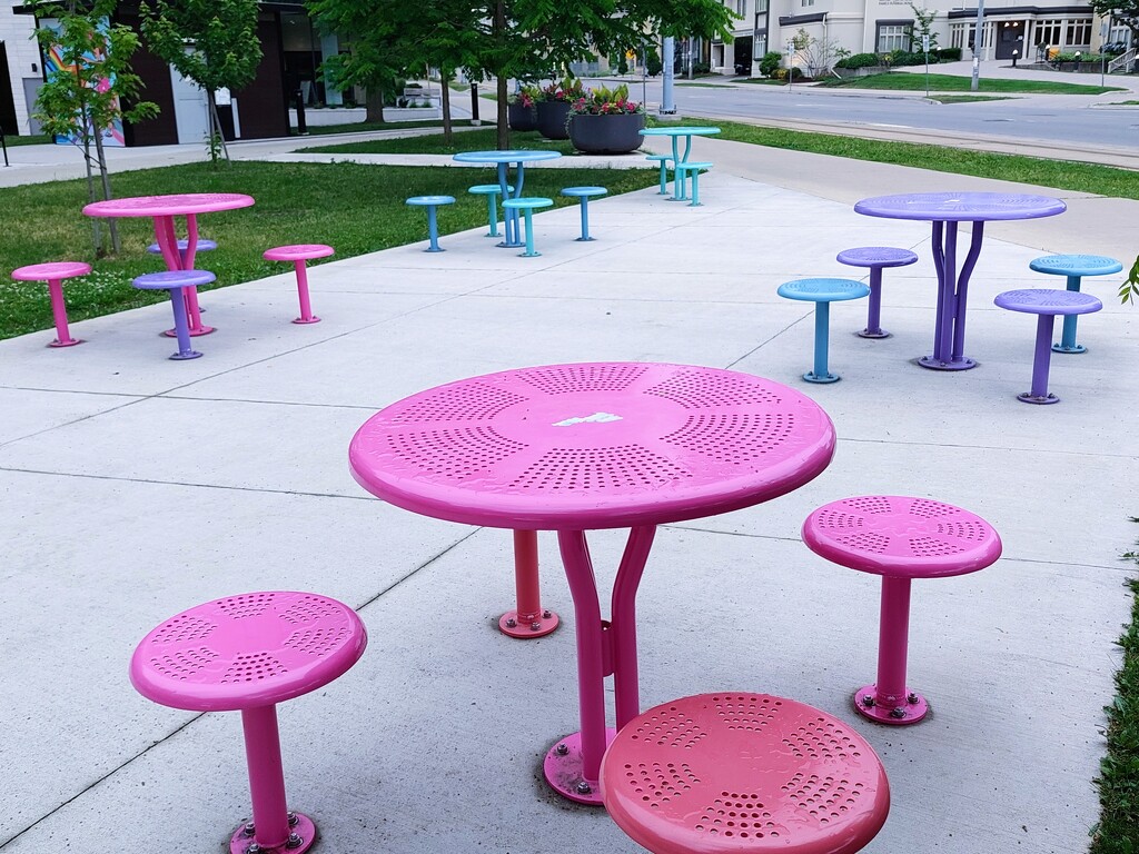 Colourful Tables by princessicajessica